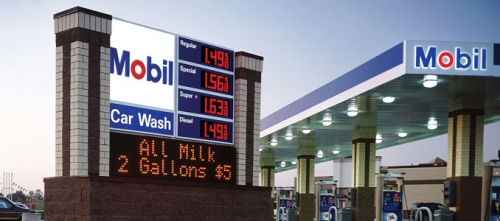 ecran numerique prix  carburant