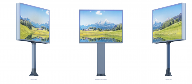 Trois formats de mobilier urbain de la gamme city